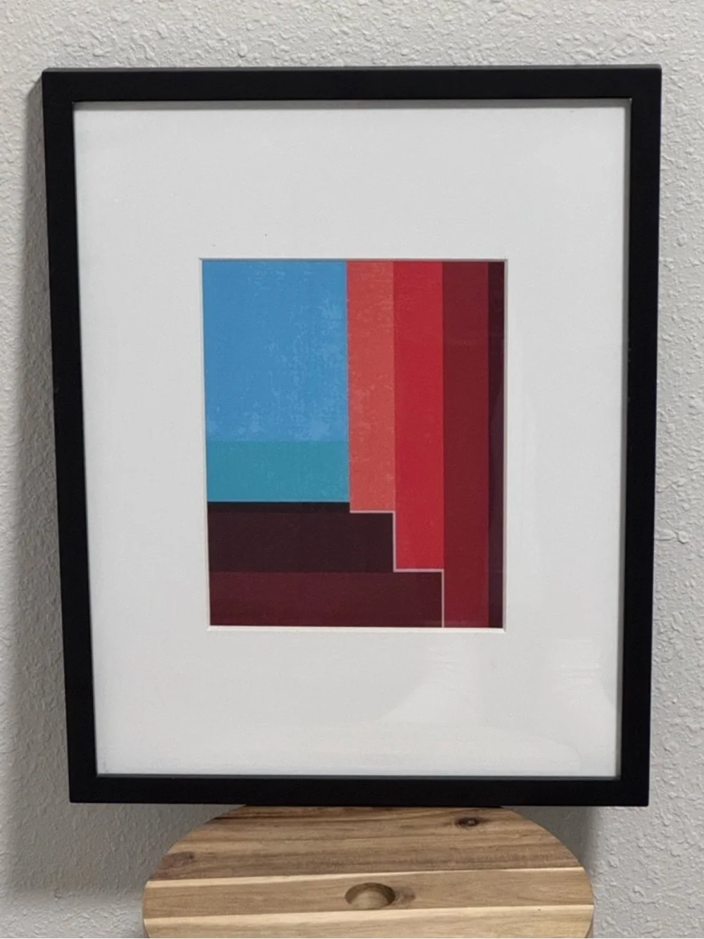 Project 62 Modern Black Gallery Wood Frame 15x19 w/ Geometric Giclee Art
